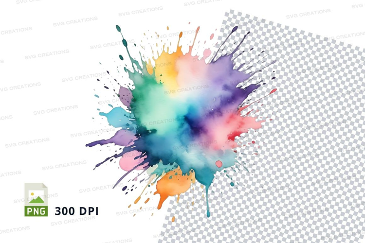 Colorful paint splash