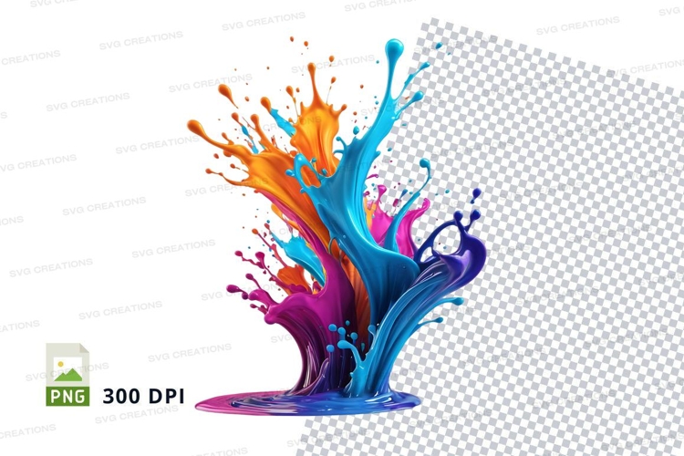 Colorful paint splashColorful paint splash