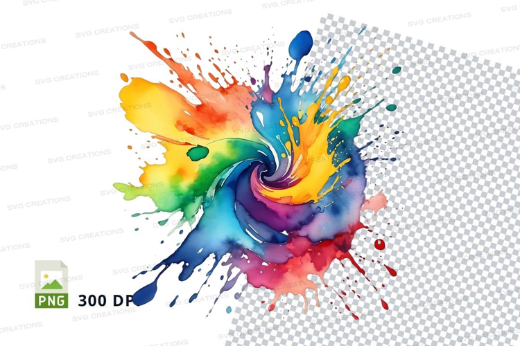 Colorful paint splash