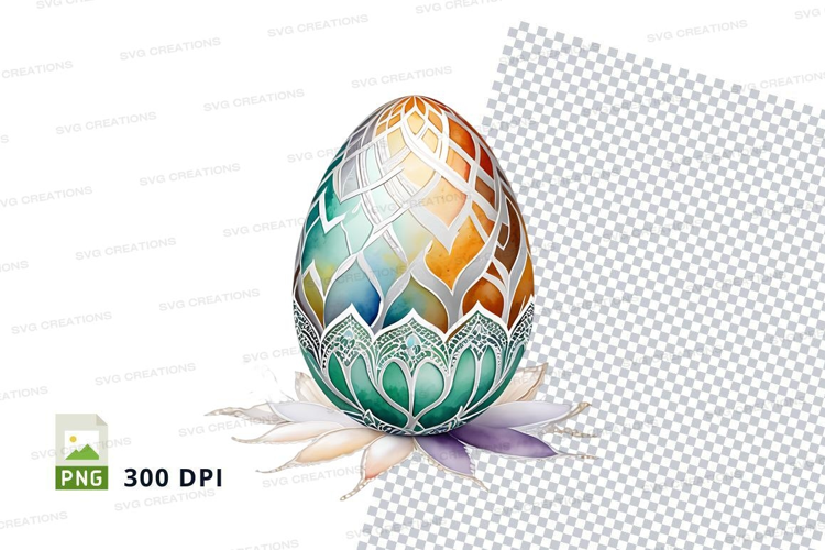 Intricate patterned egg