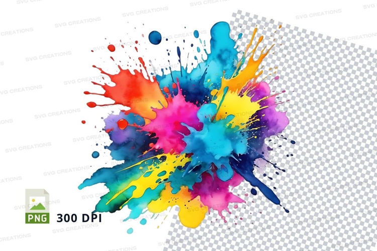 Colorful paint splash