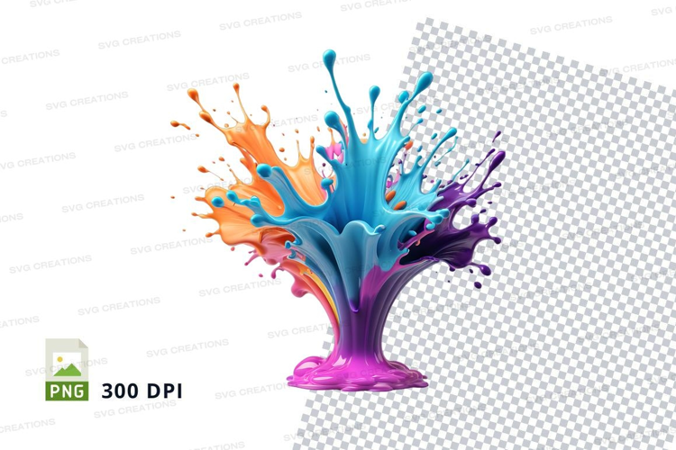 Colorful paint splash