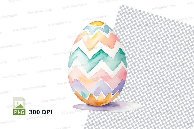 Pastel chevron easter egg