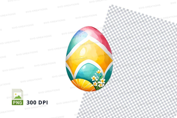Colorful easter egg clipart
