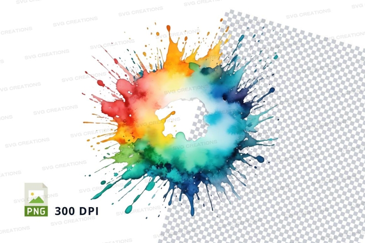 Colorful splash clipart