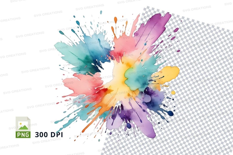 Colorful paint splash