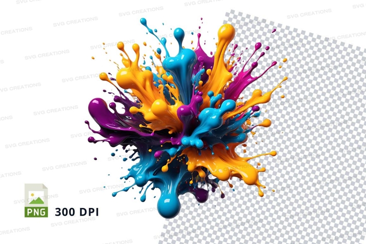 Colorful paint splash