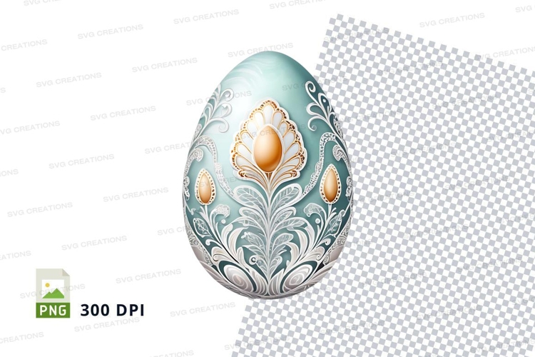Ornate easter egg clipart