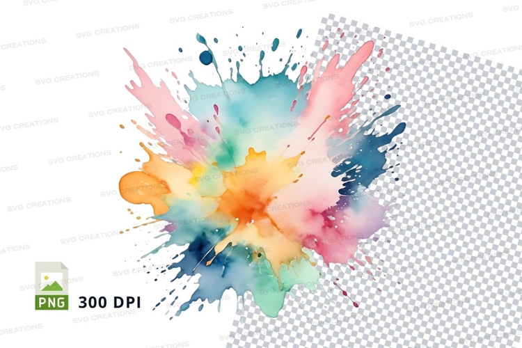 Colorful paint splash