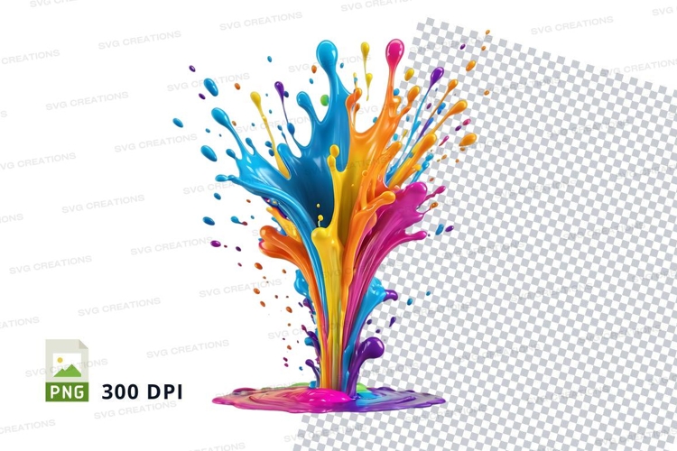 Colorful paint splash