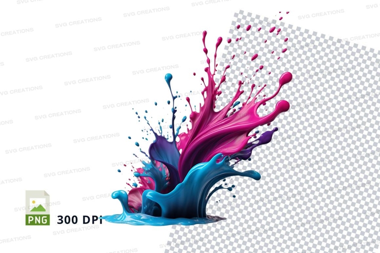 Colorful paint splash