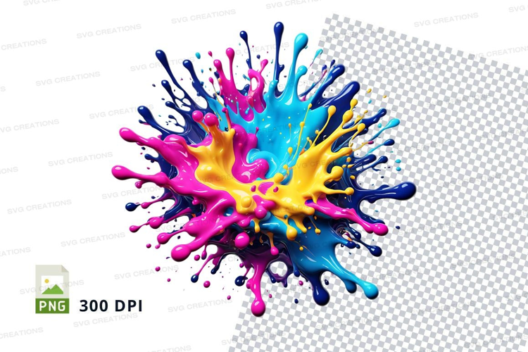 Colorful paint splash