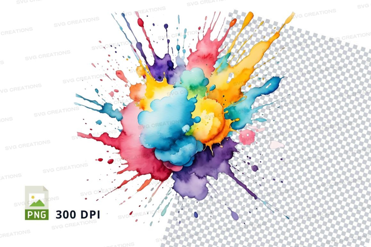 Colorful paint splash