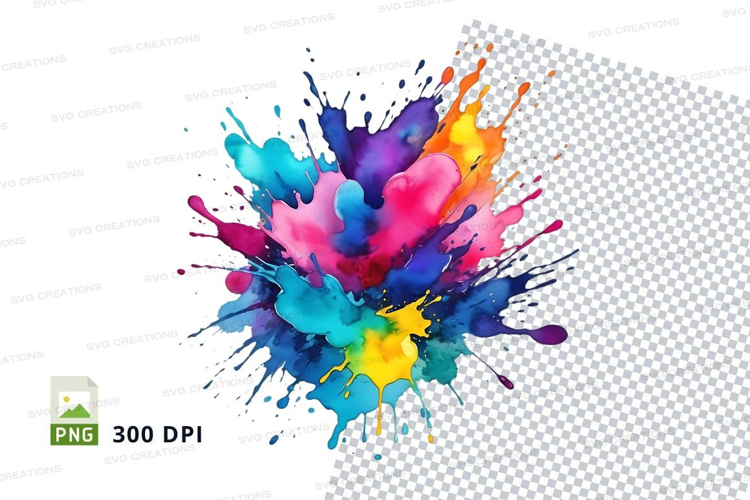 Colorful paint splash