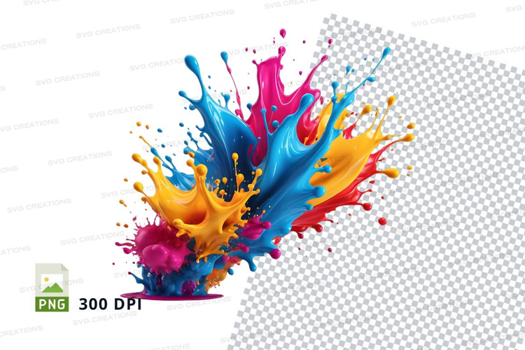 Colorful paint splash