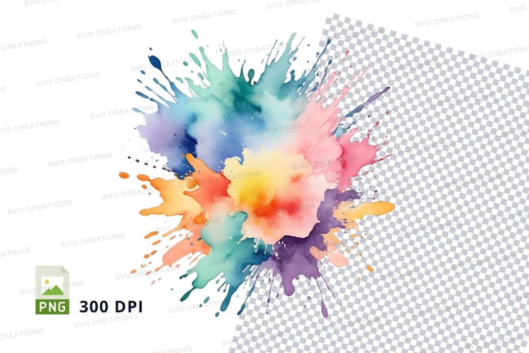 Colorful paint splash