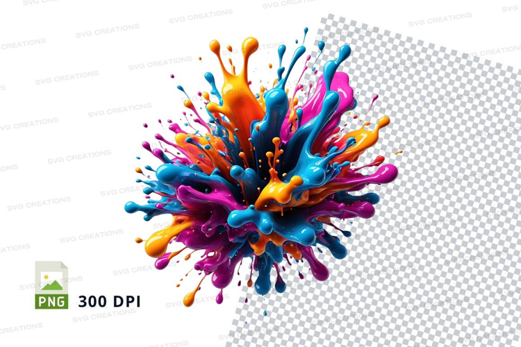 Colorful paint splash