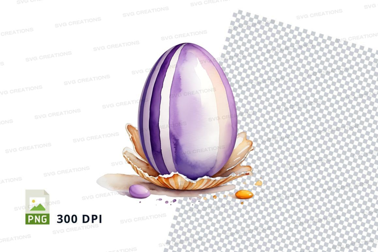 Purple easter egg