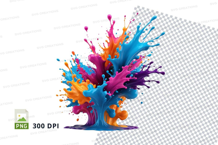 Colorful paint splash