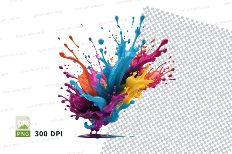 Colorful paint splash