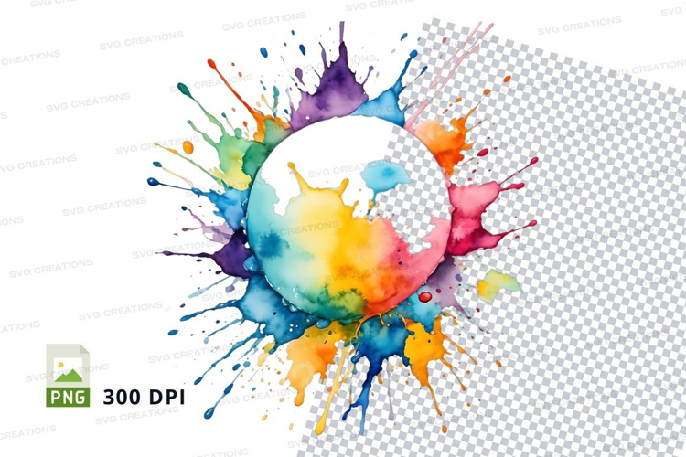Colorful paint splash