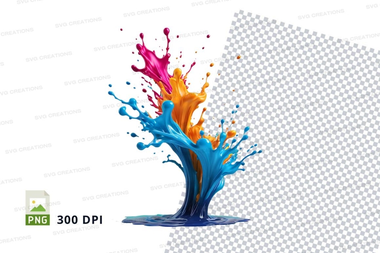 Colorful paint splash