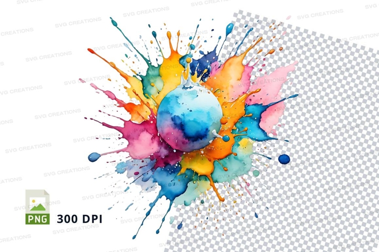 Colorful paint splash