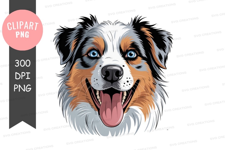 Australian Shepherd Clipart Image 24