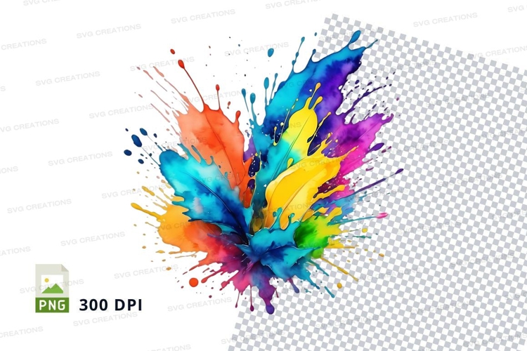 Colorful paint splash