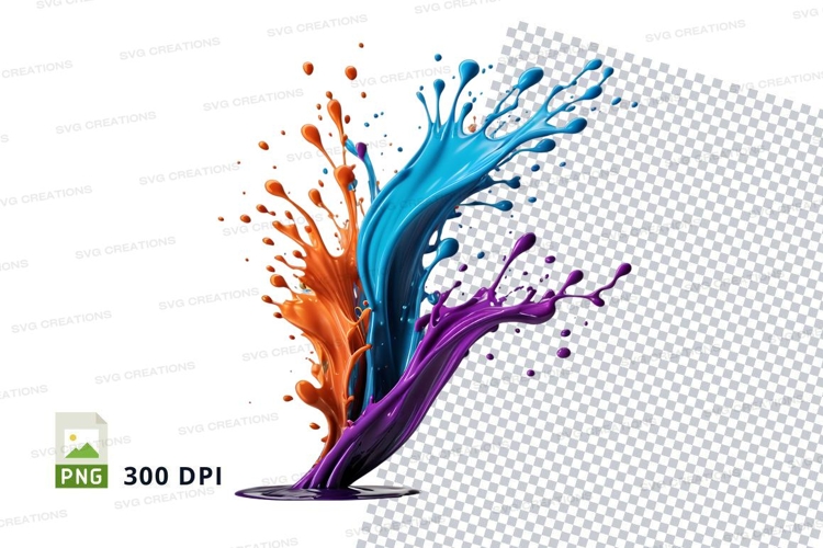 Colorful paint splash