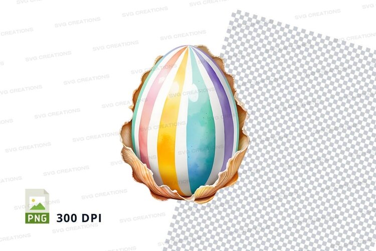 Colorful easter egg example image 1