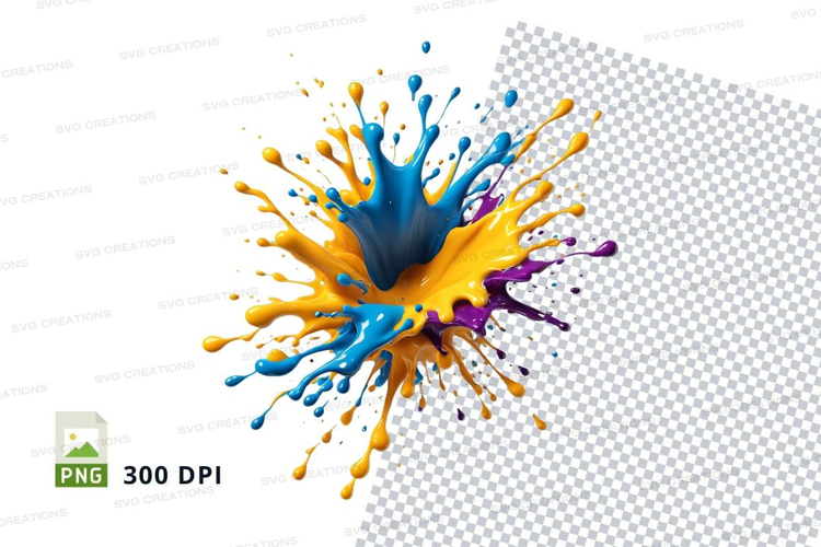 Colorful paint splash