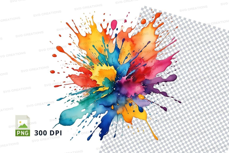 Colorful paint splash