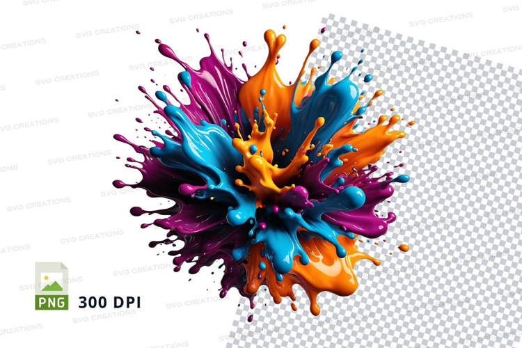 Colorful paint splash