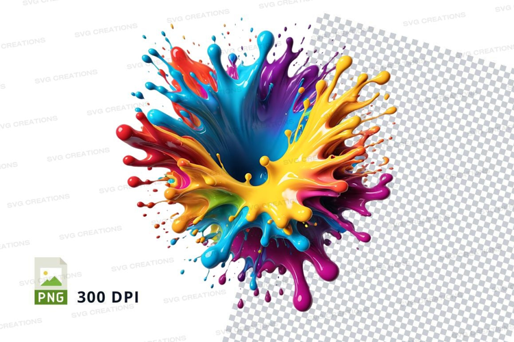 Colorful paint splash