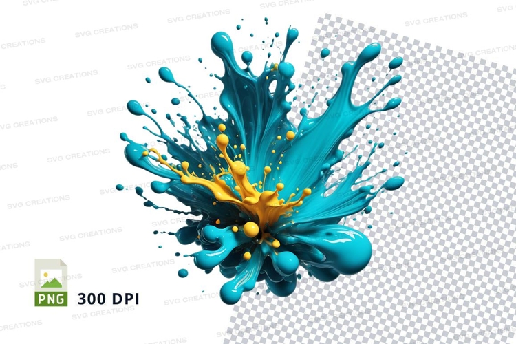 Vibrant paint splash