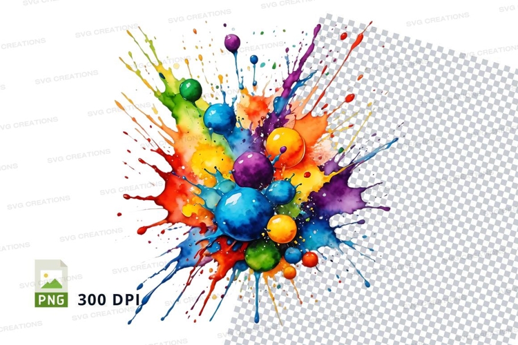 Colorful paint splash