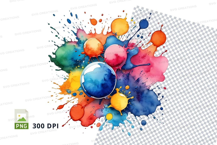 Colorful paint splash