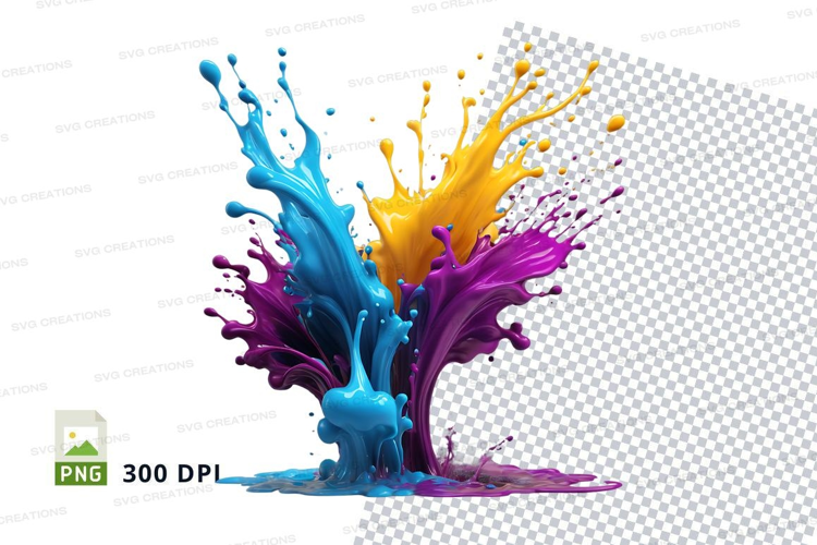 Colorful paint splash
