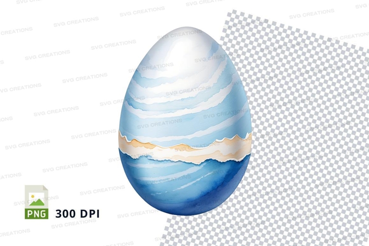 Abstract ocean egg