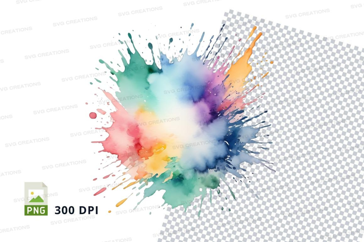 Colorful paint splash