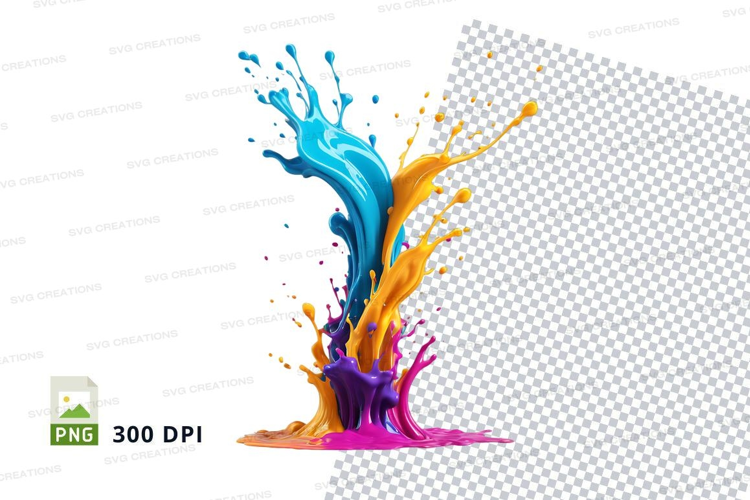 Colorful paint splash