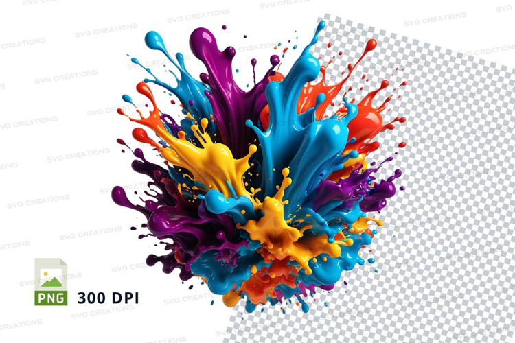 Colorful paint splash