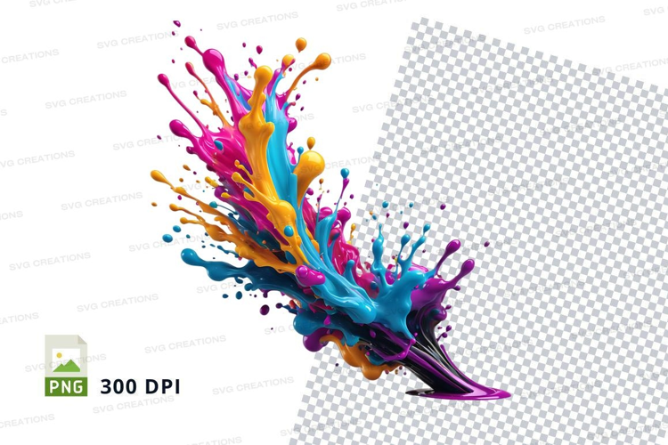 Colorful paint splash