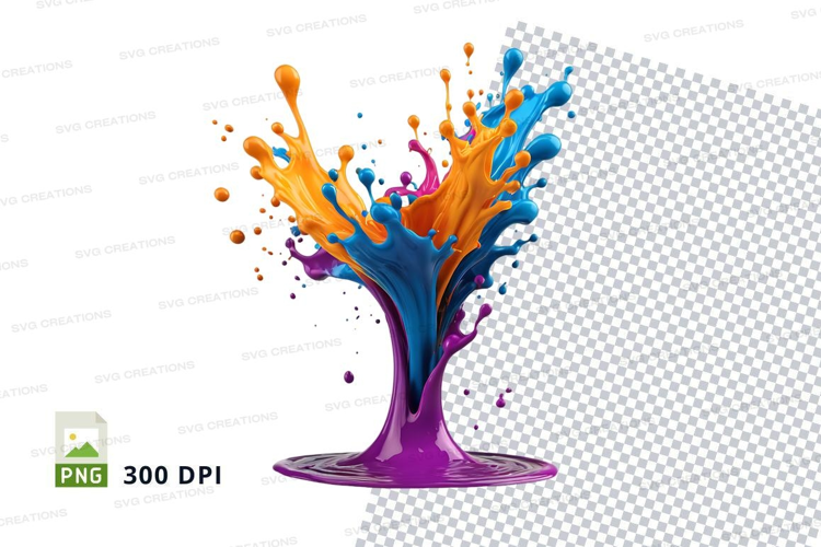 Colorful paint splash
