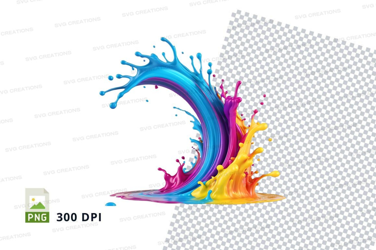 Colorful paint splash
