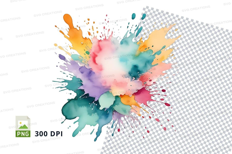 Colorful paint splash