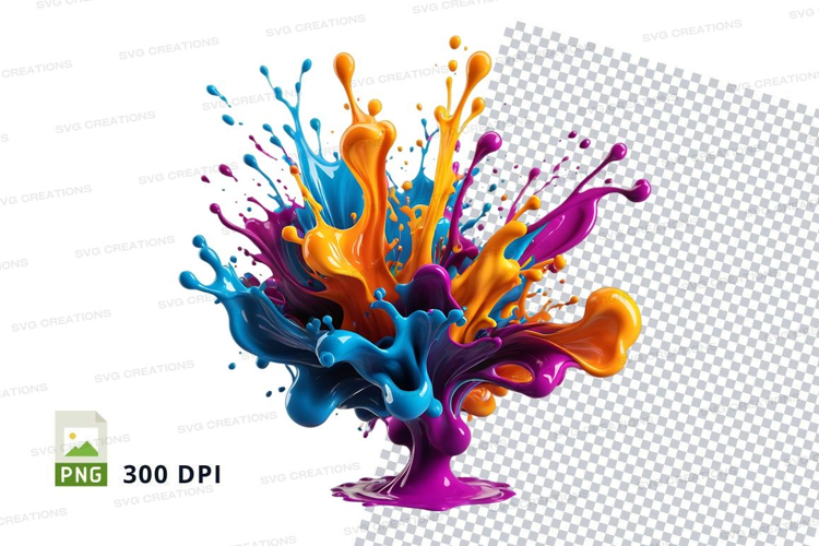 Colorful paint splash