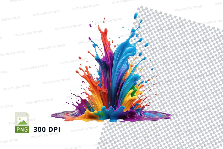 Colorful paint splash
