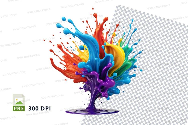 Colorful paint splash